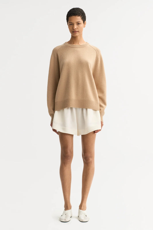 Boyfriend crewneck - Camel
