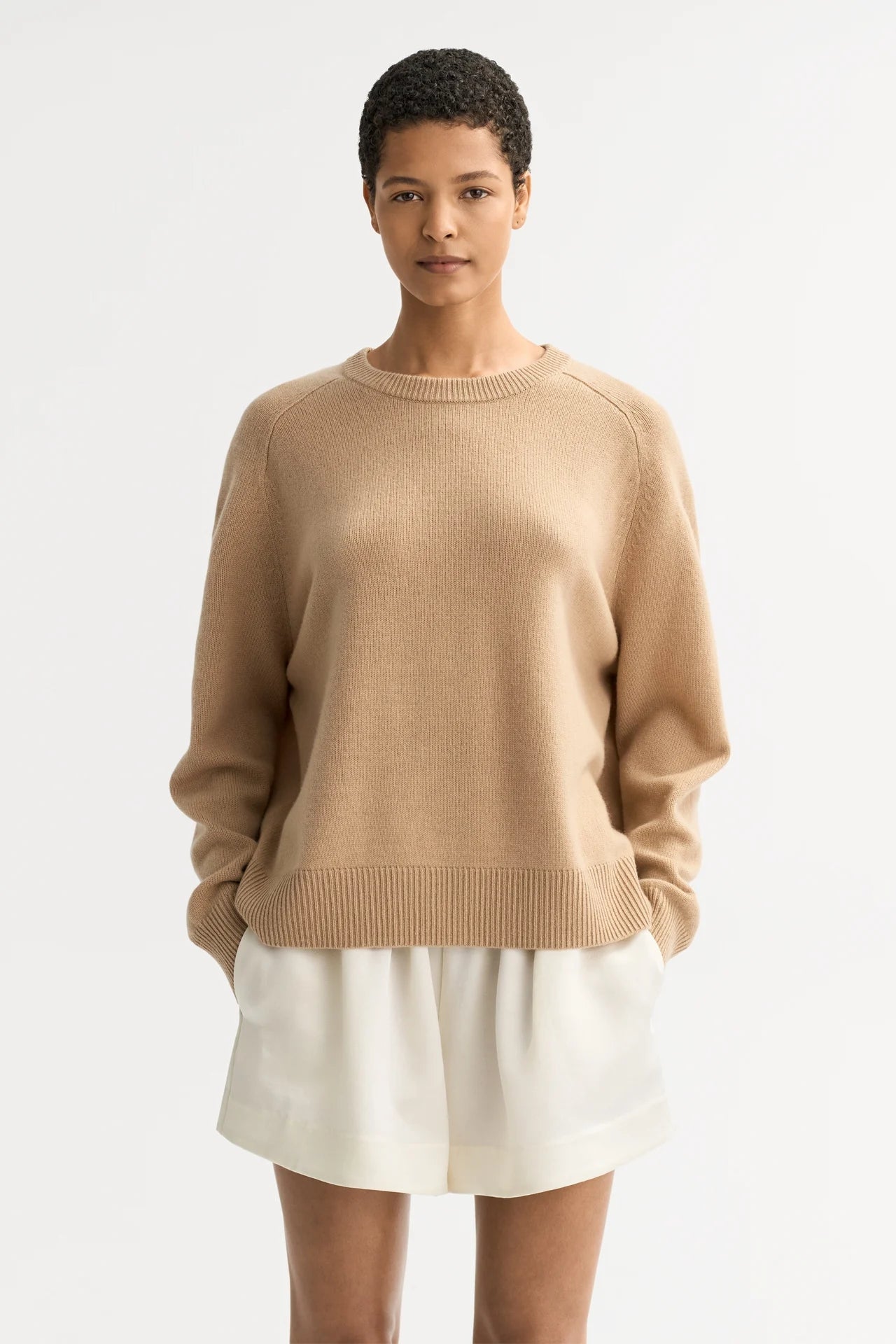 Boyfriend crewneck - Camel