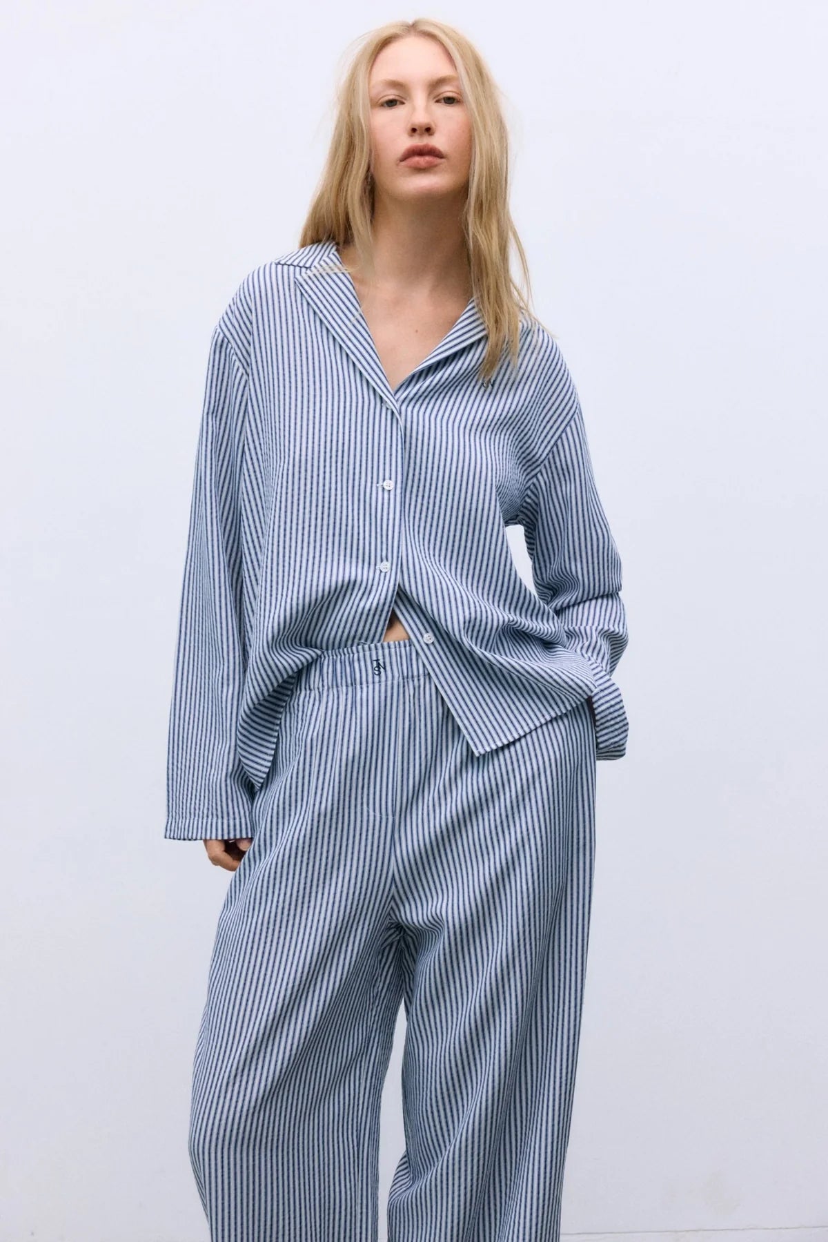 Alheli Woman Pant Summer Midnight Stripes