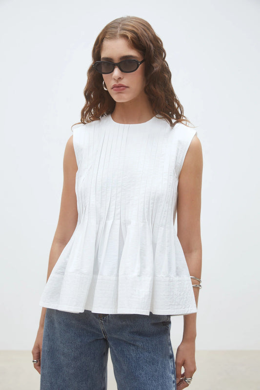 Blouse Luigi in Blanc | Suncoo Paris