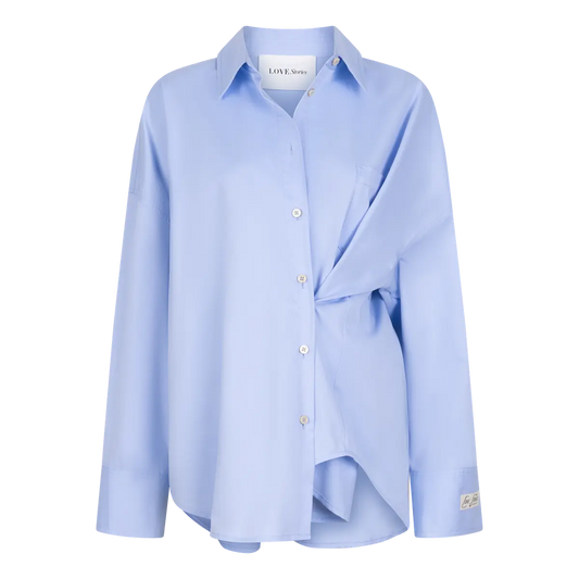 HAILEY Buttoned long sleeve shirt in Blue