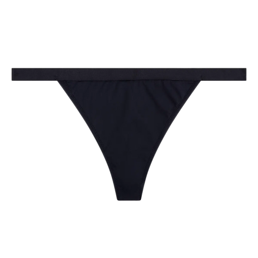 ROOMSERVICE Eleganter String-Slip in Schwarz