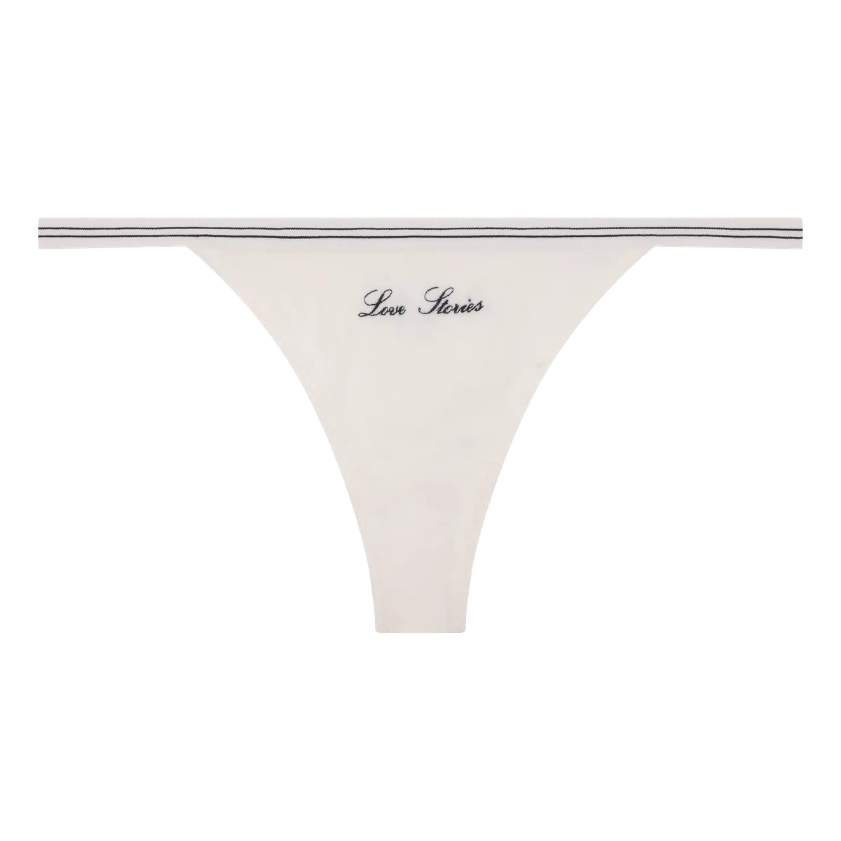 ROOMSERVICE Eleganter String-Slip in Schwarz