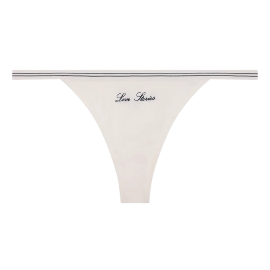 ROOMSERVICE Eleganter String-Slip in Schwarz