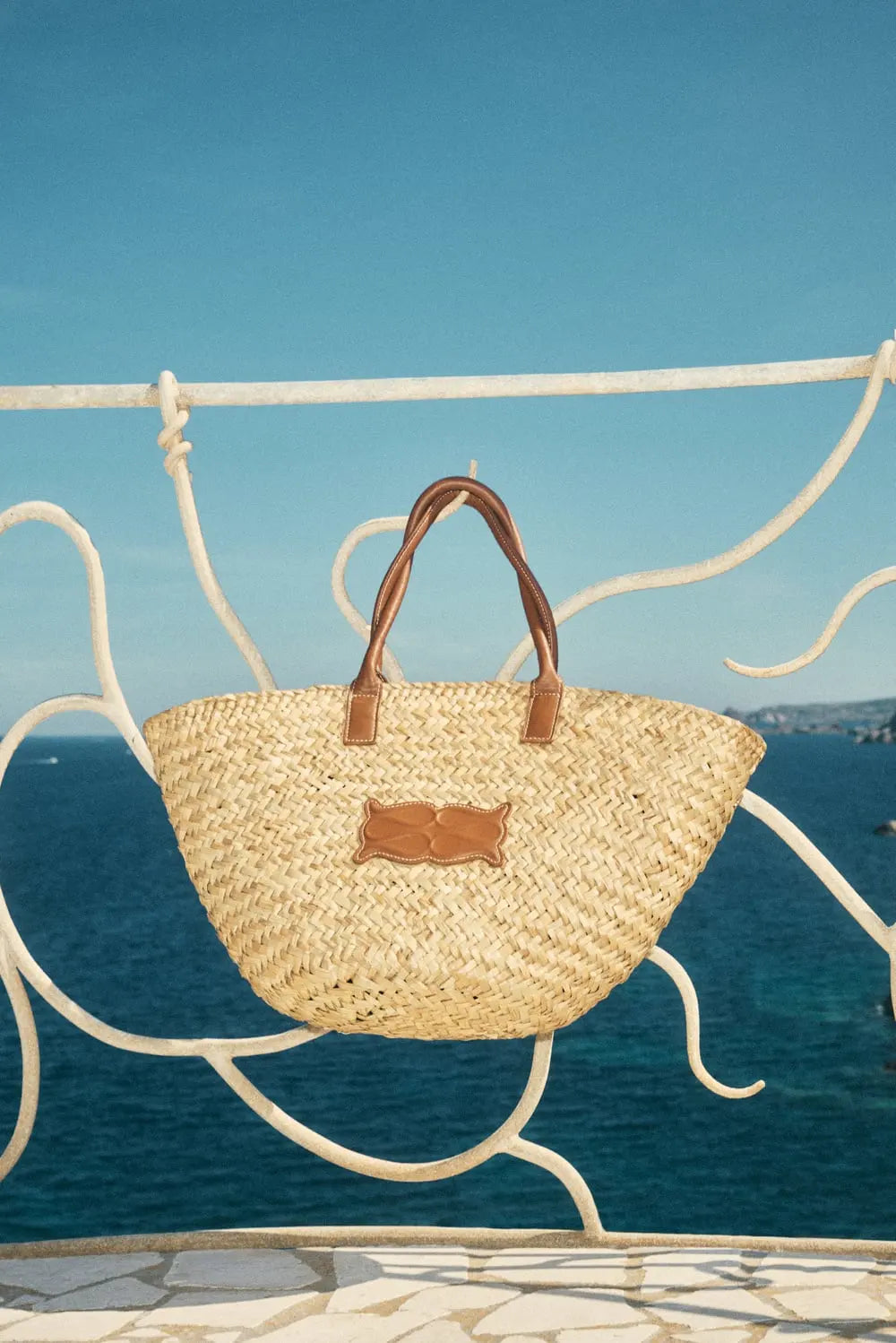 STROHTASCHE MONOGRAMM  - Large Straw Tote