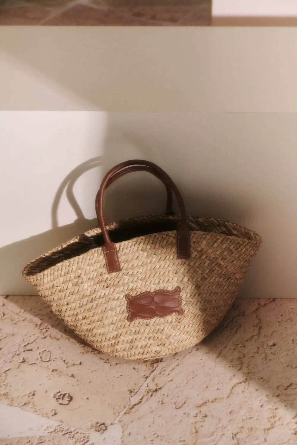STROHTASCHE MONOGRAMM  - Large Straw Tote