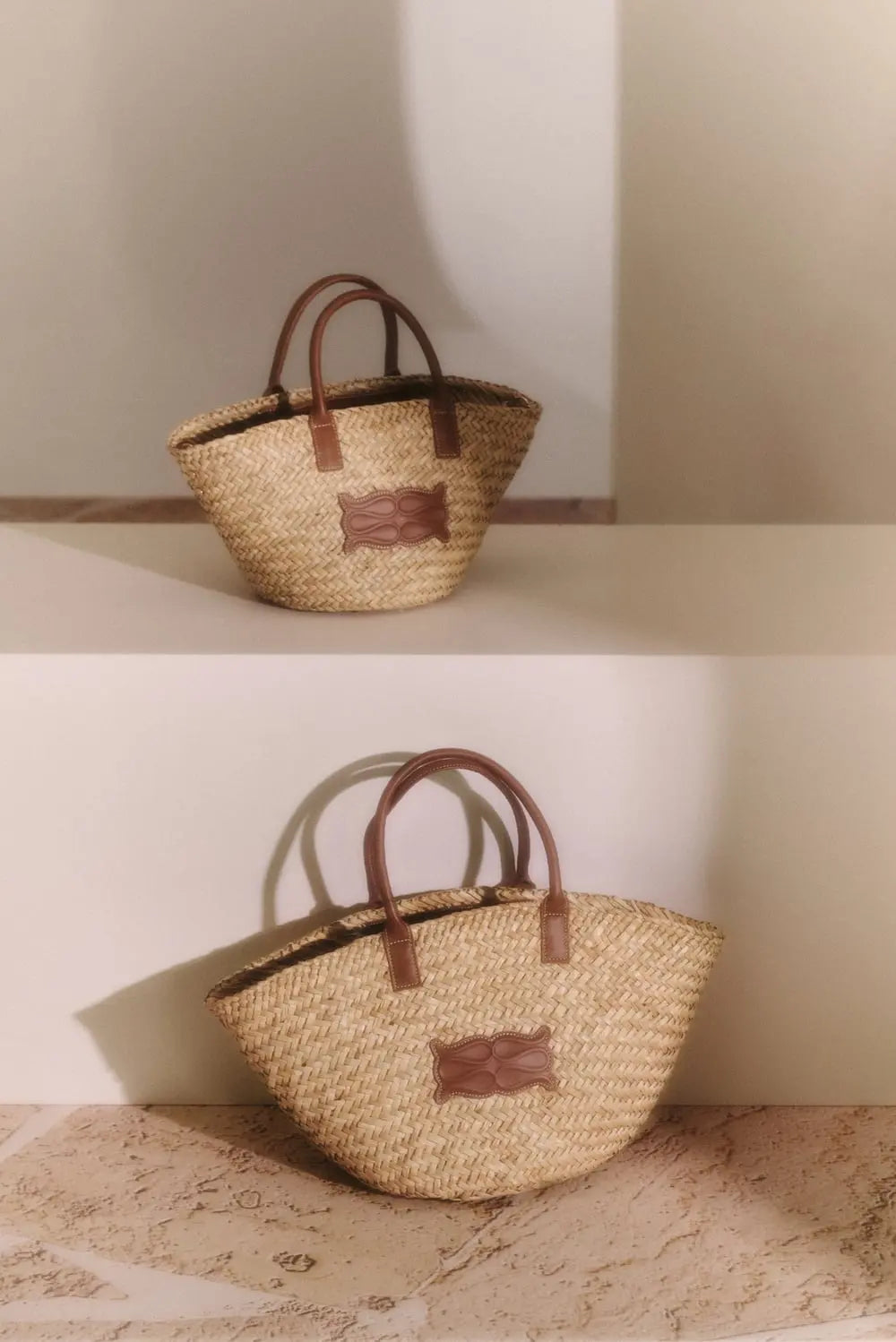 STROHTASCHE MONOGRAMM  - Large Straw Tote