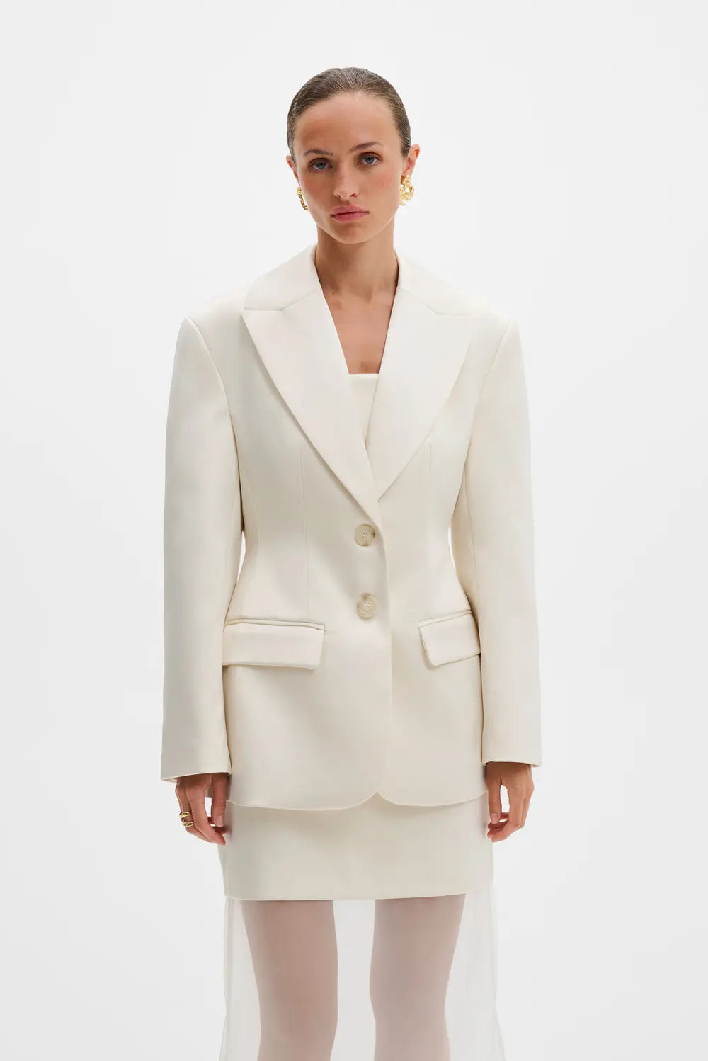 ELLA BLAZER Maßgeschneiderter Blazer mit Schößchen