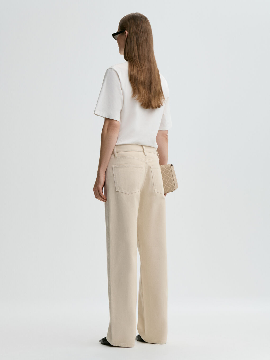 Vinola Organic Denim Jeans in Ecru | By Malene Birger