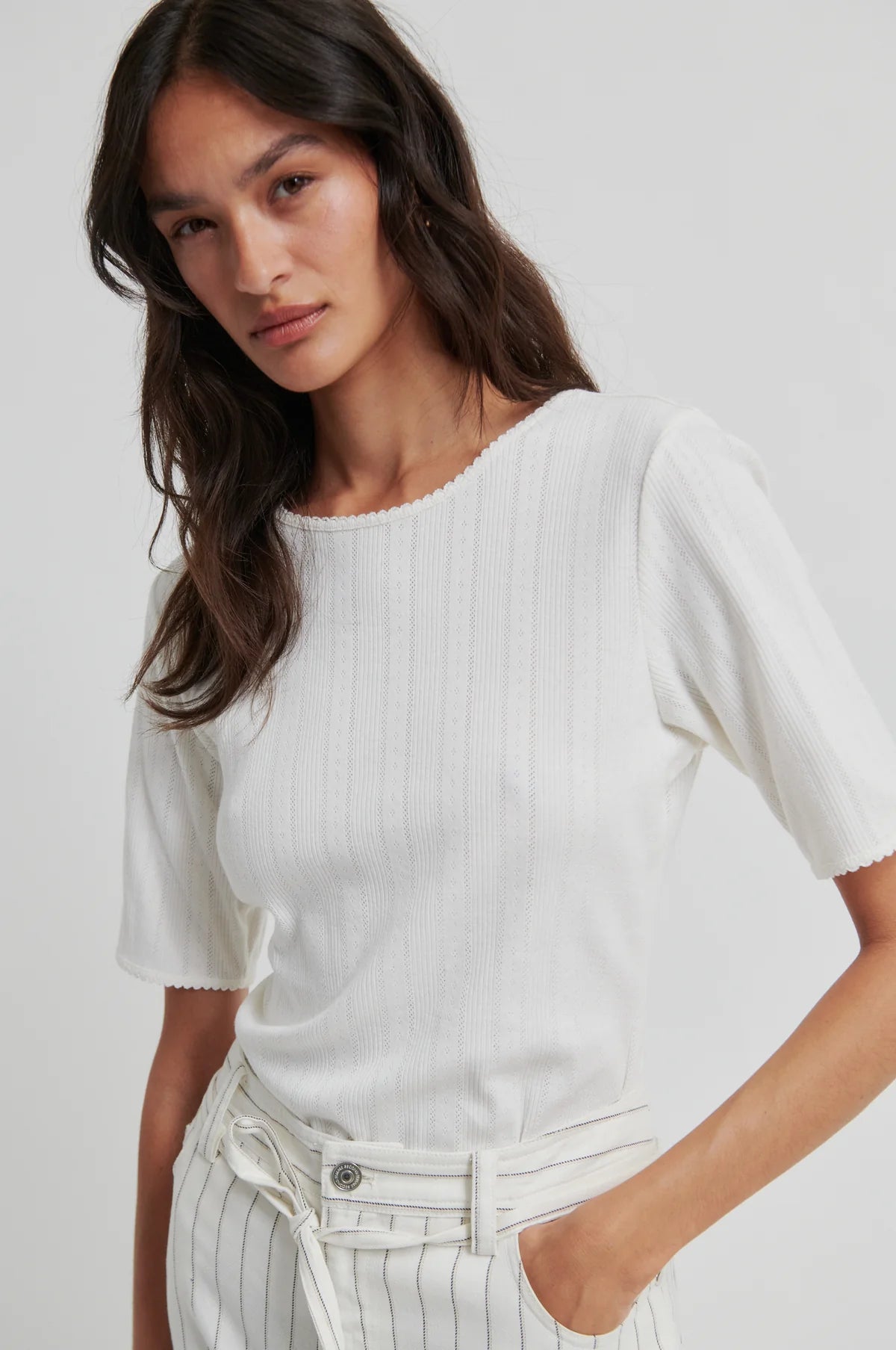 Rosia SS Tee in Tofu