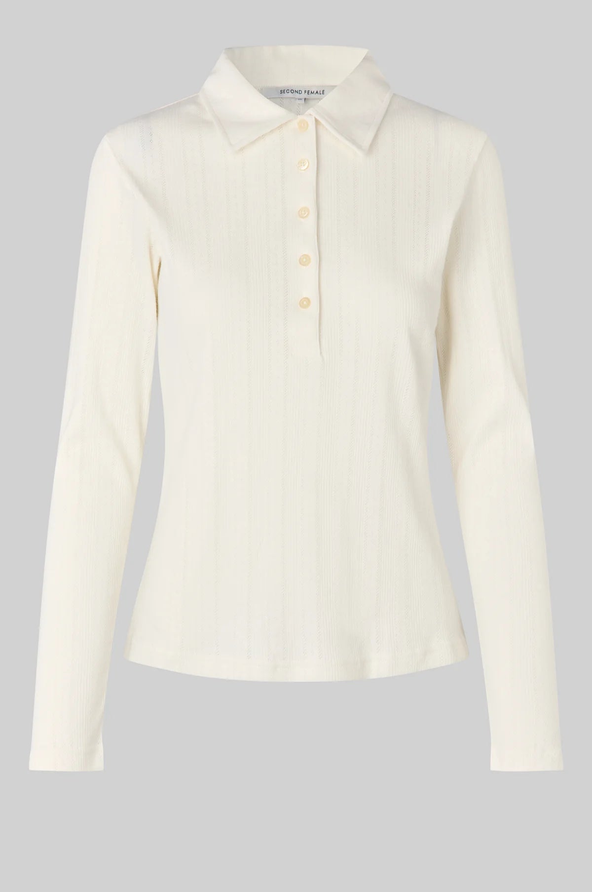 Rosia LS Polo Tee in Tofu
