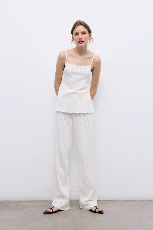 Romero Woman Pant Ecru