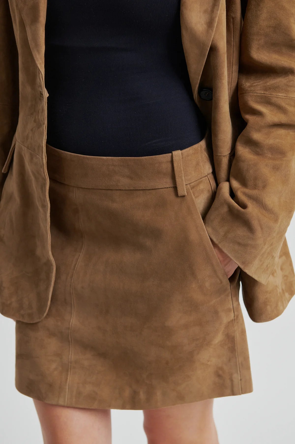 Suellen Mini Suede Skirt