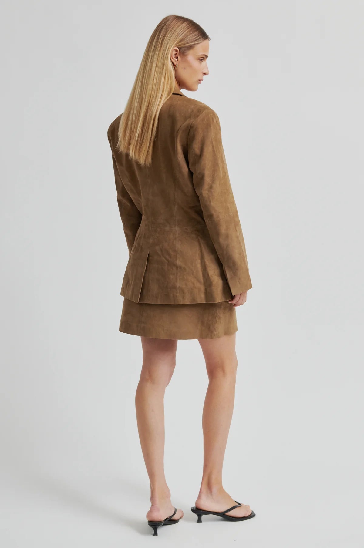 Suellen Fitted Suede Blazer