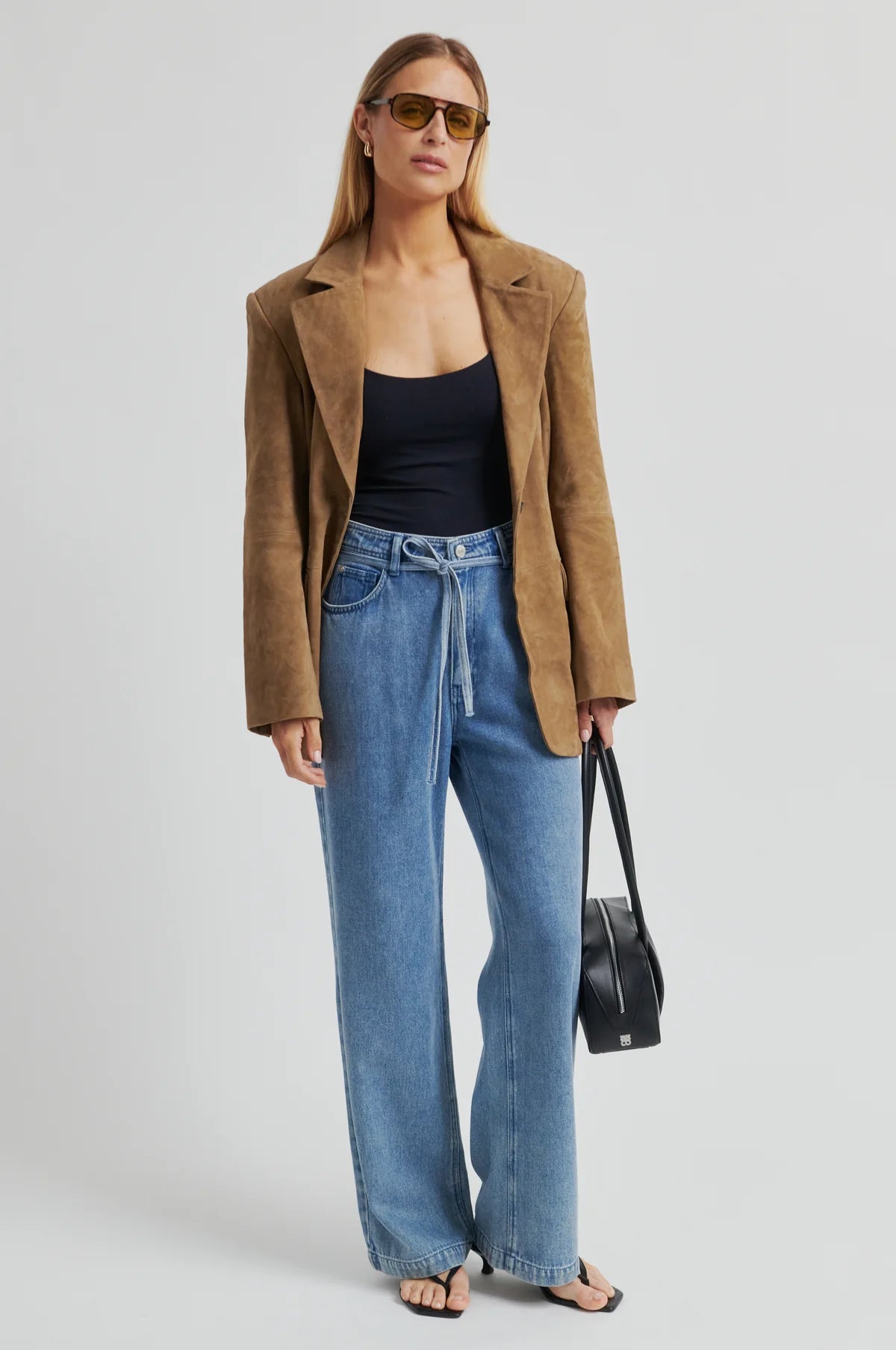 Suellen Fitted Suede Blazer