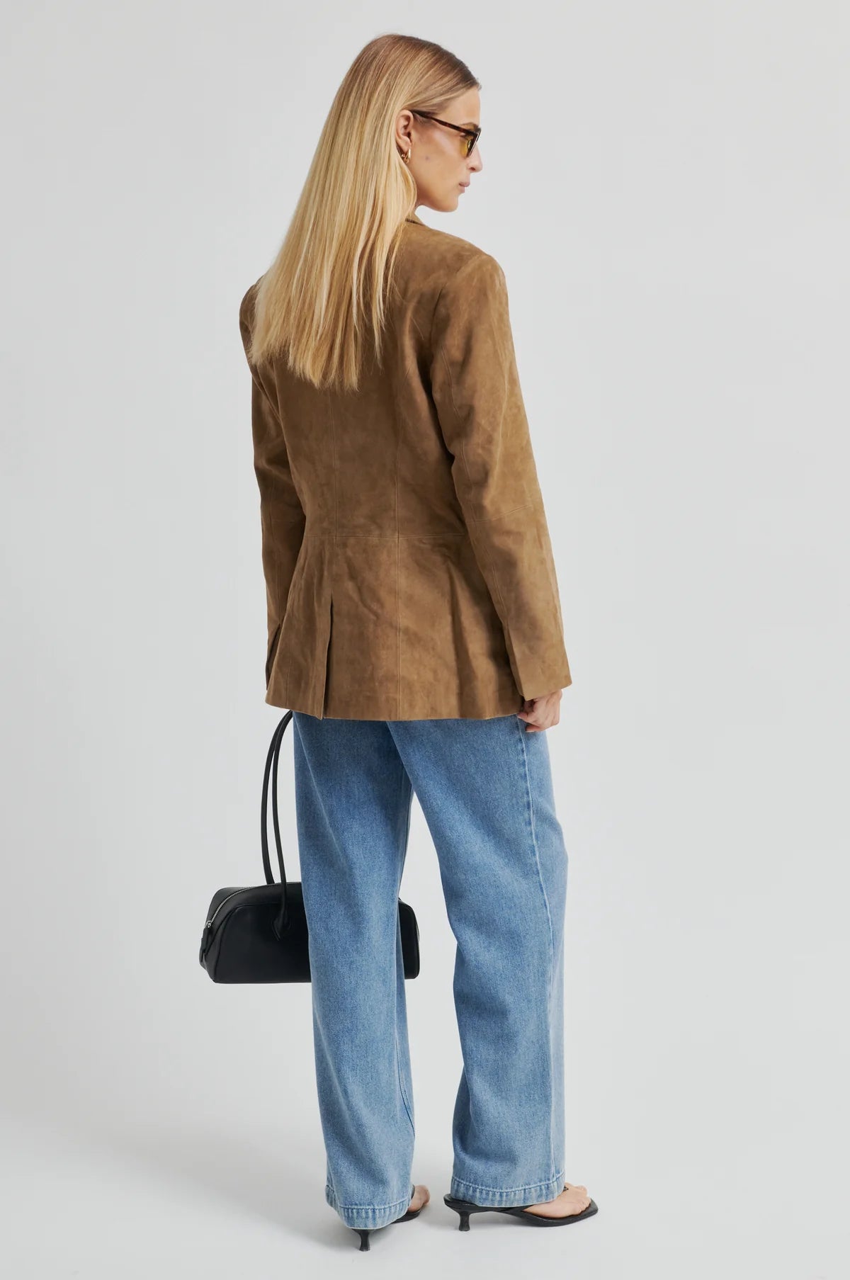 Suellen Fitted Suede Blazer