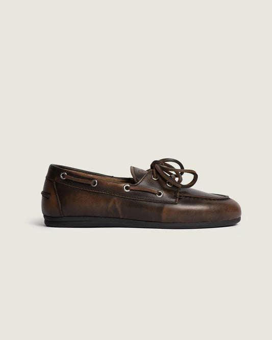 POSA Boat Loafer Brushed | Coffee