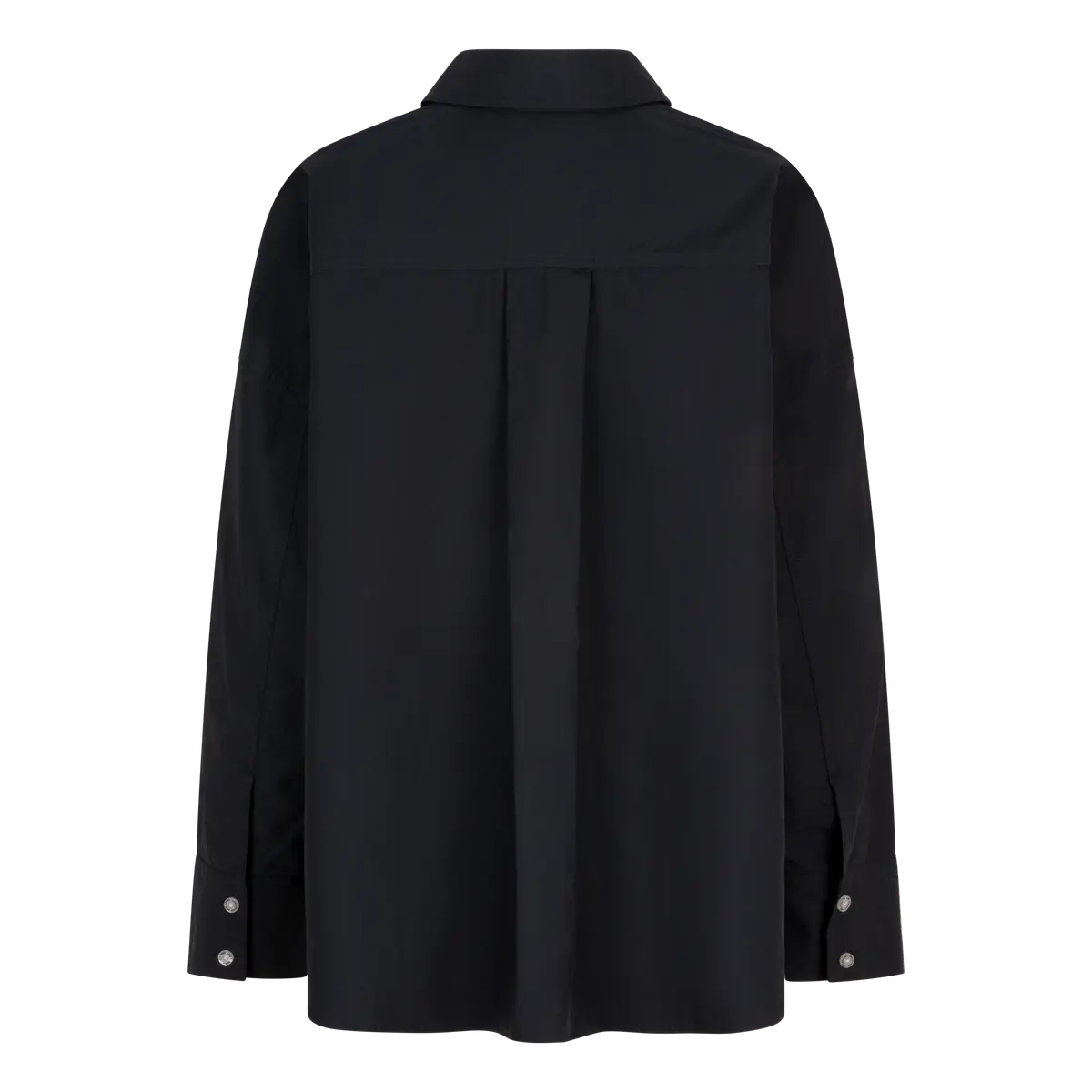 HAILEY Buttoned long sleeve shirt in black