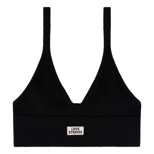 POSEY - Stylish sporty bralette in Black