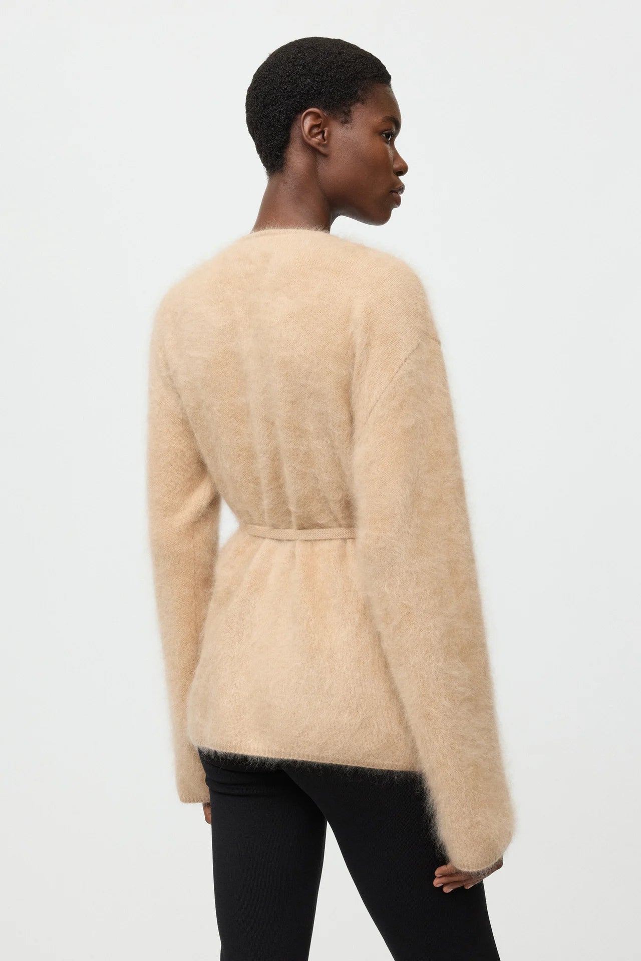 Brushed Cardigan - Camel | SOFT GOAT