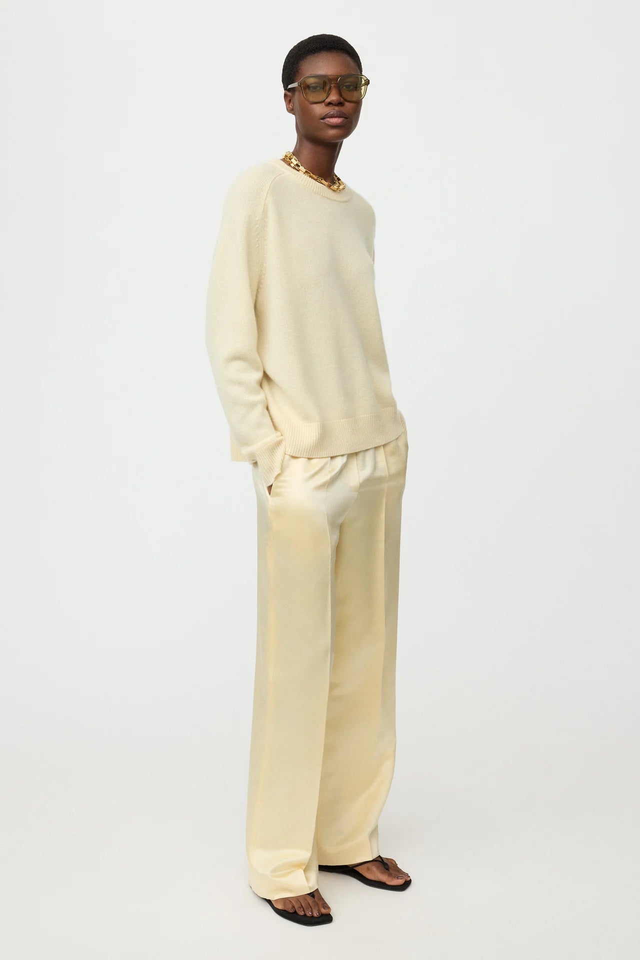 Boyfriend crewneck - Waxed Paper | SOFT GOAT