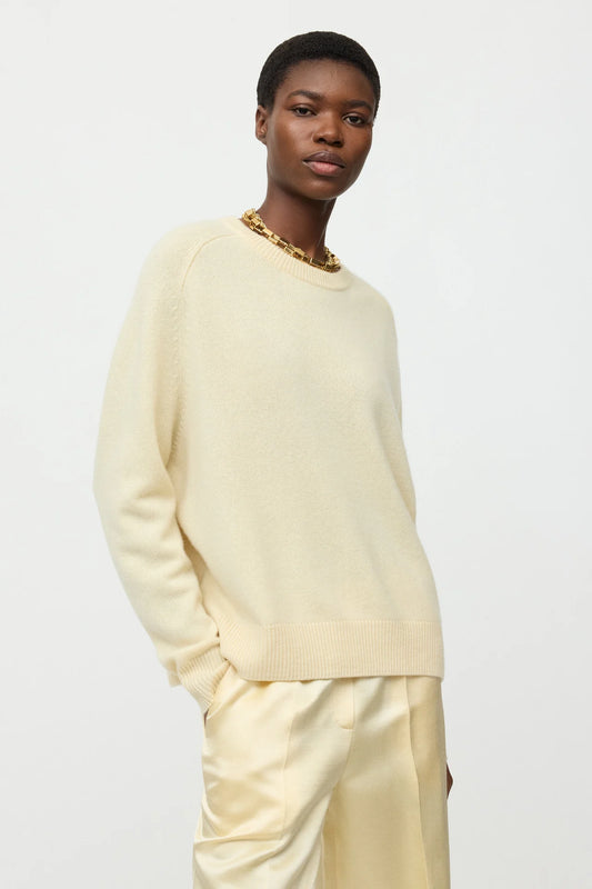 Boyfriend crewneck - Waxed Paper | SOFT GOAT