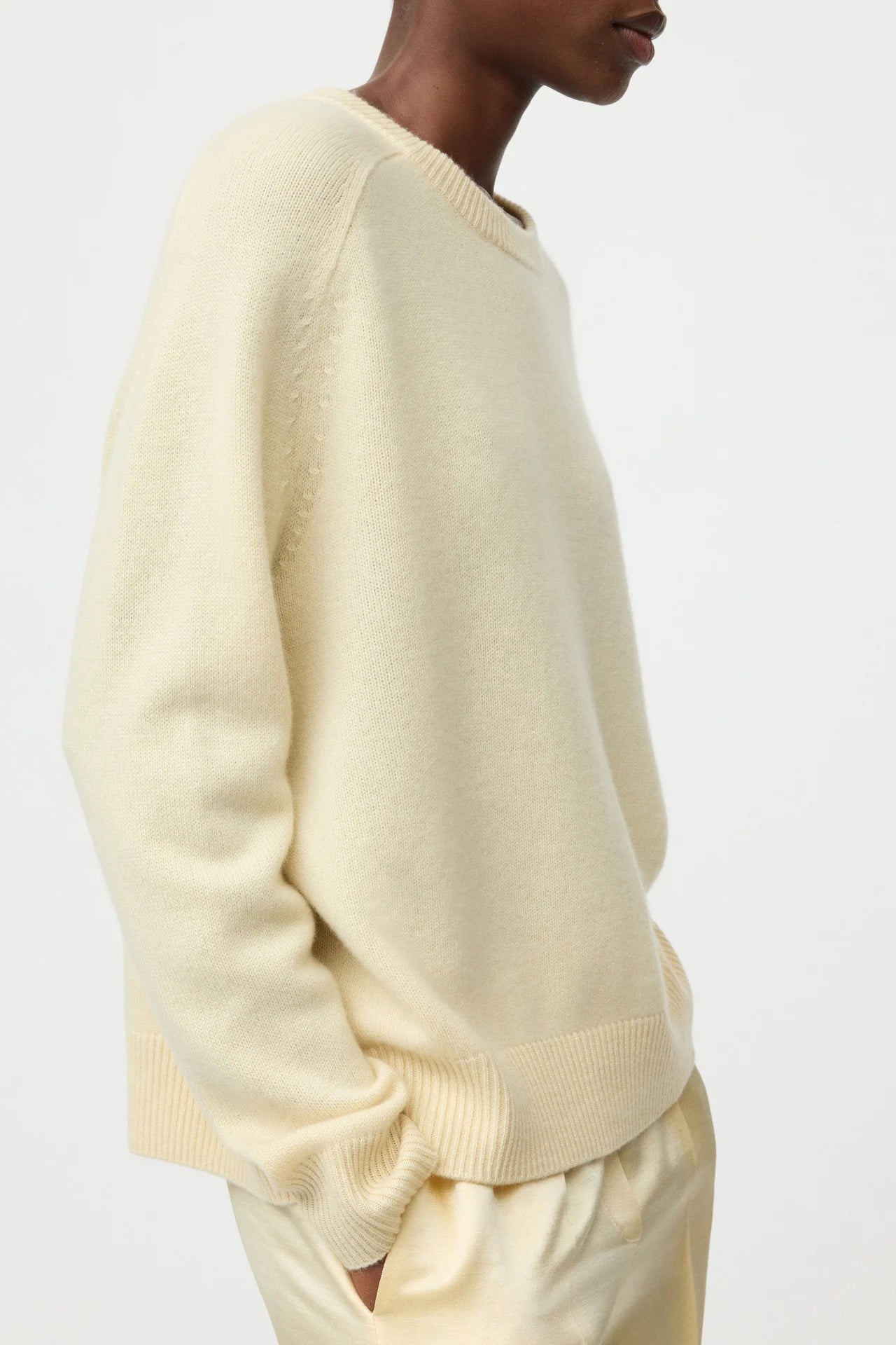 Boyfriend crewneck - Waxed Paper | SOFT GOAT