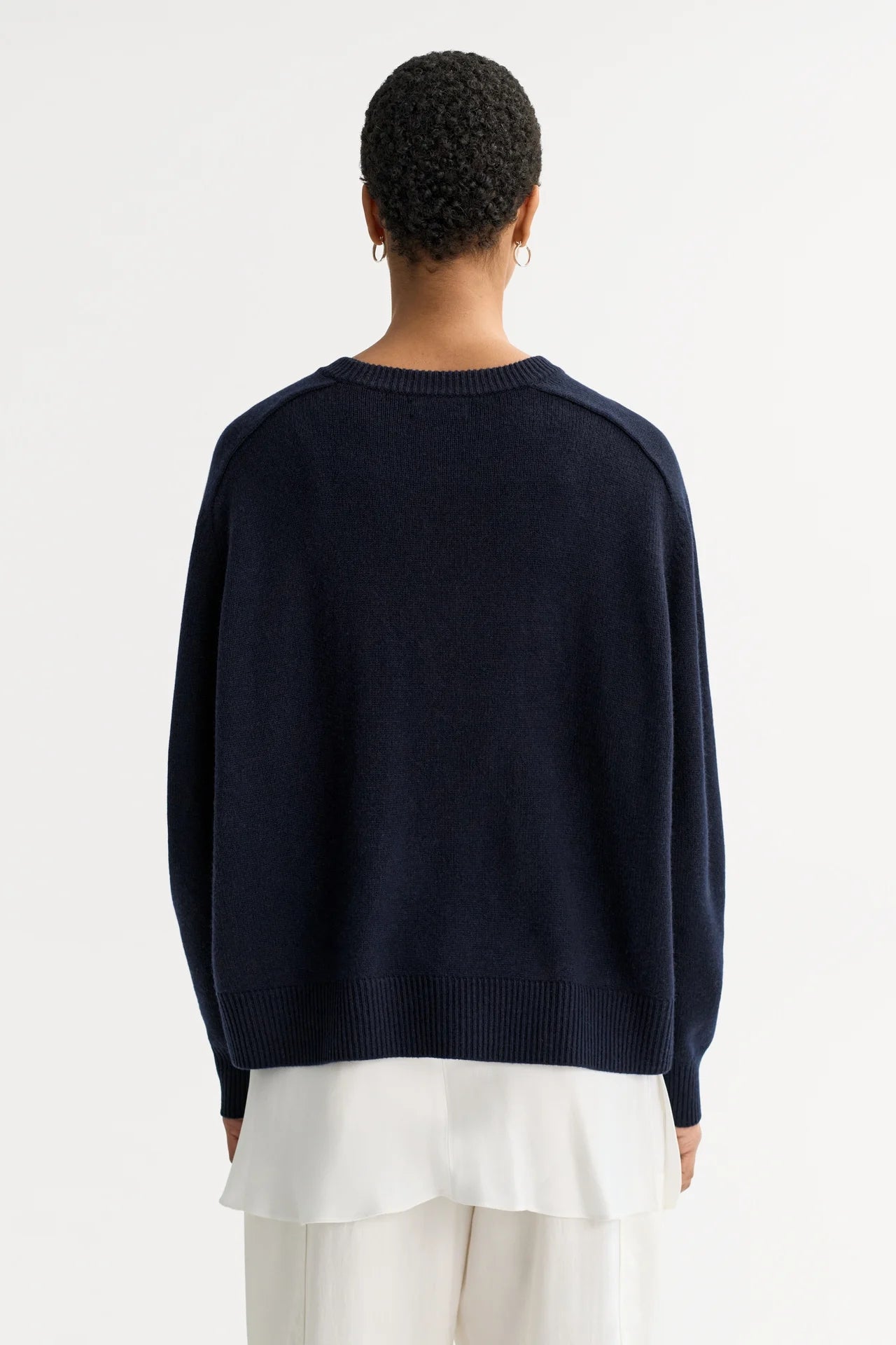 Boyfriend crewneck - Navy | SOFT GOAT