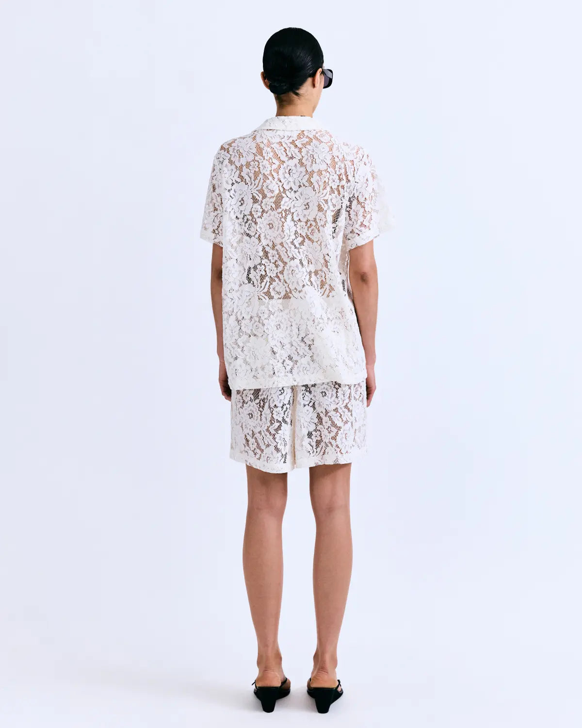 BRIDGET Buttoned long sleeve shirt in Lace