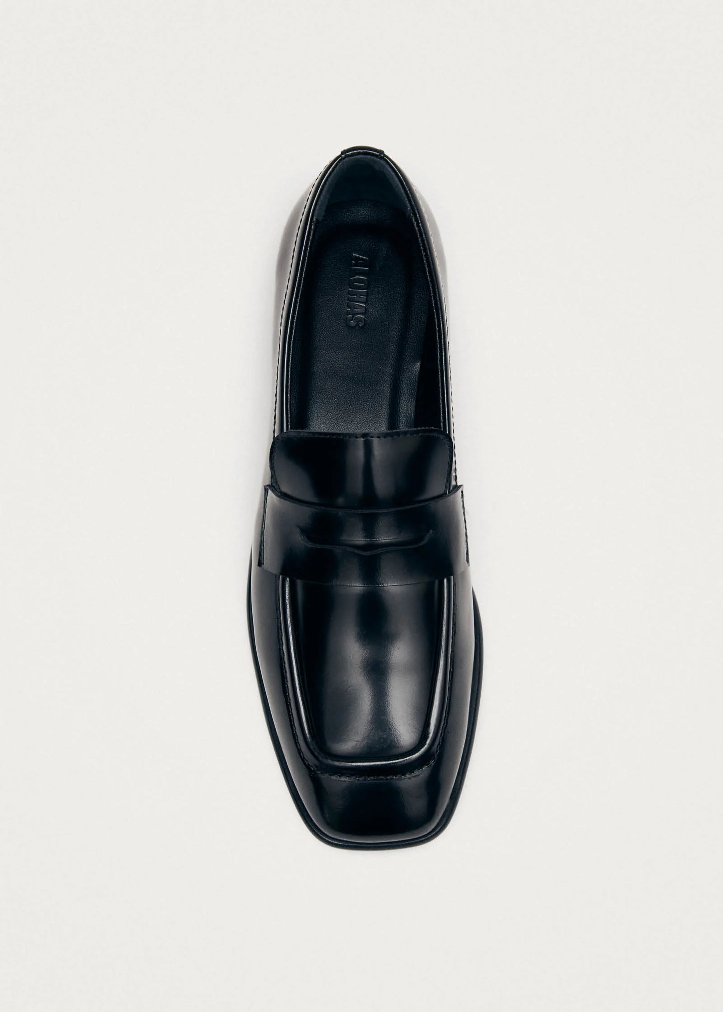 Zaha Black Leather Loafers