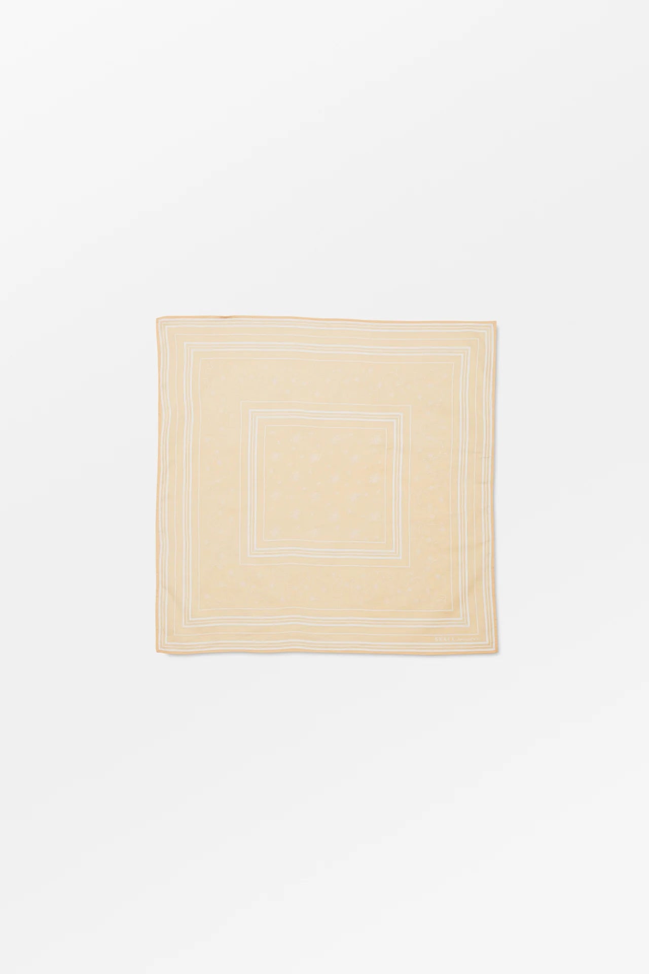 Skall classic scarf 55x55 - Light Peach/ White