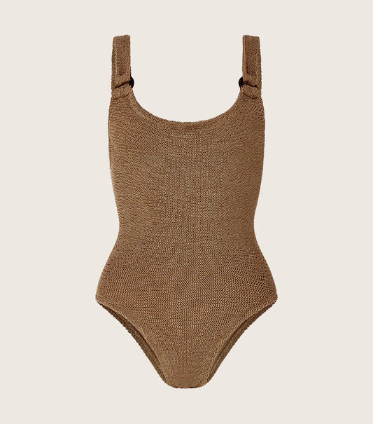 Domino Swim in Metallic Cocoa