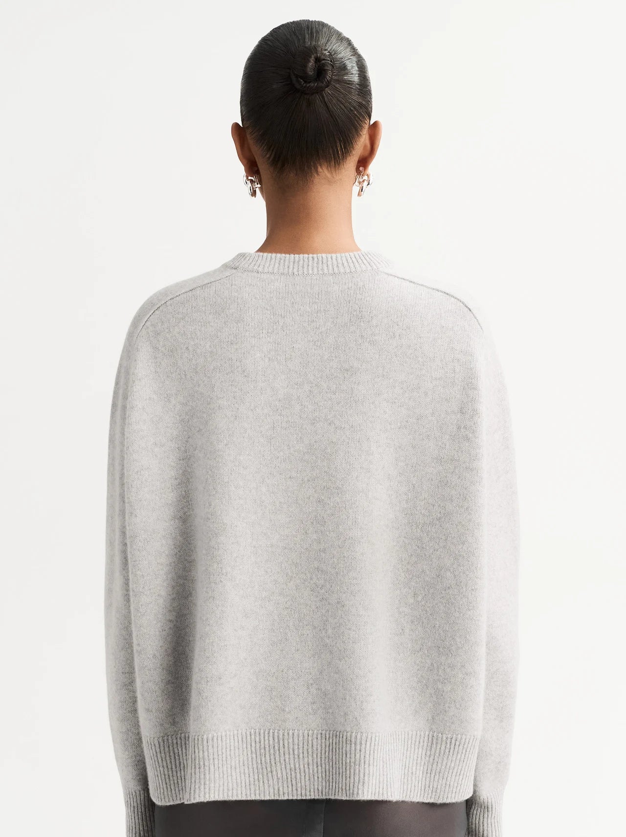 Boyfriend Crewneck in Light Grey