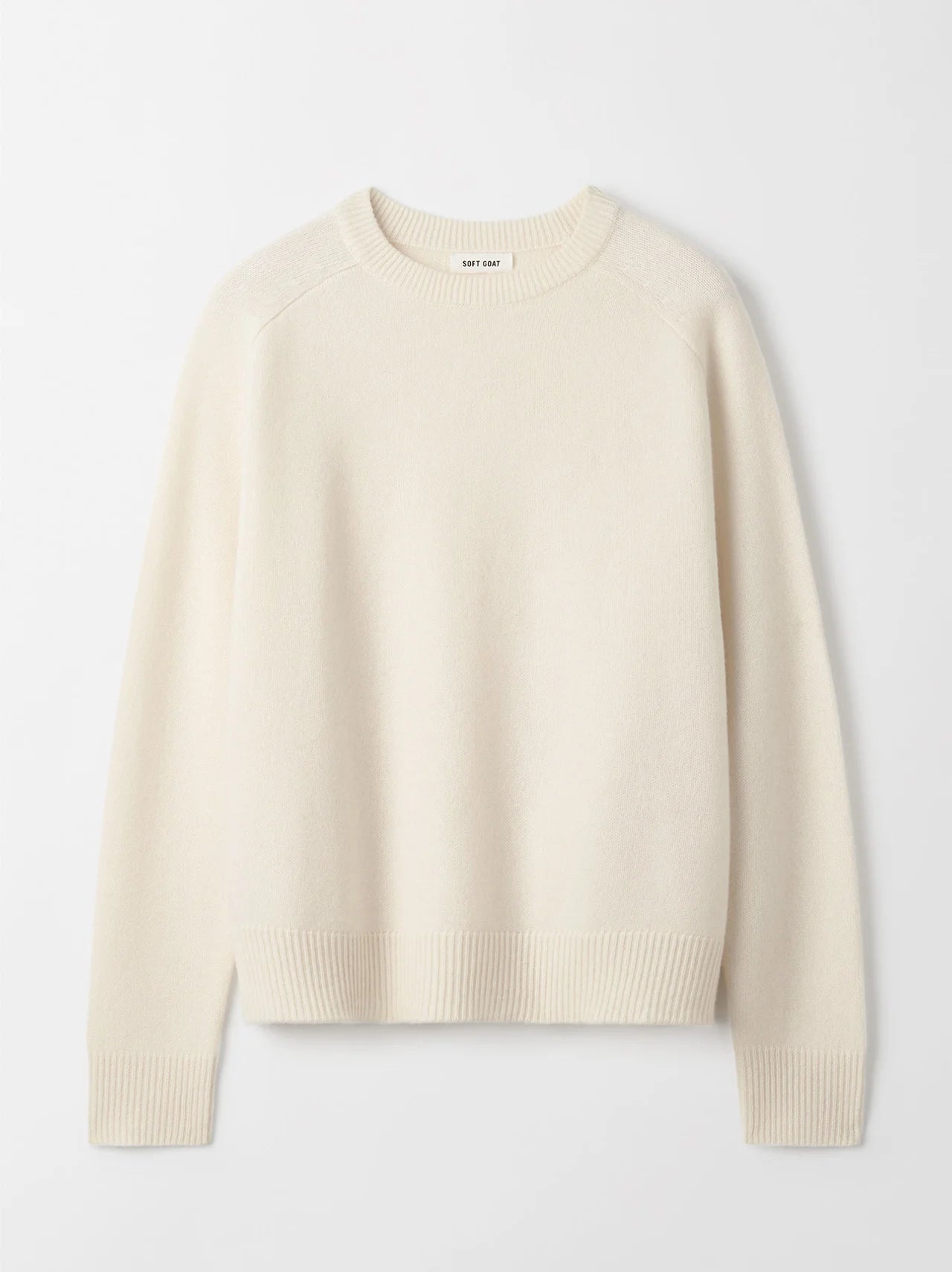 Boyfriend Crewneck in Feather White