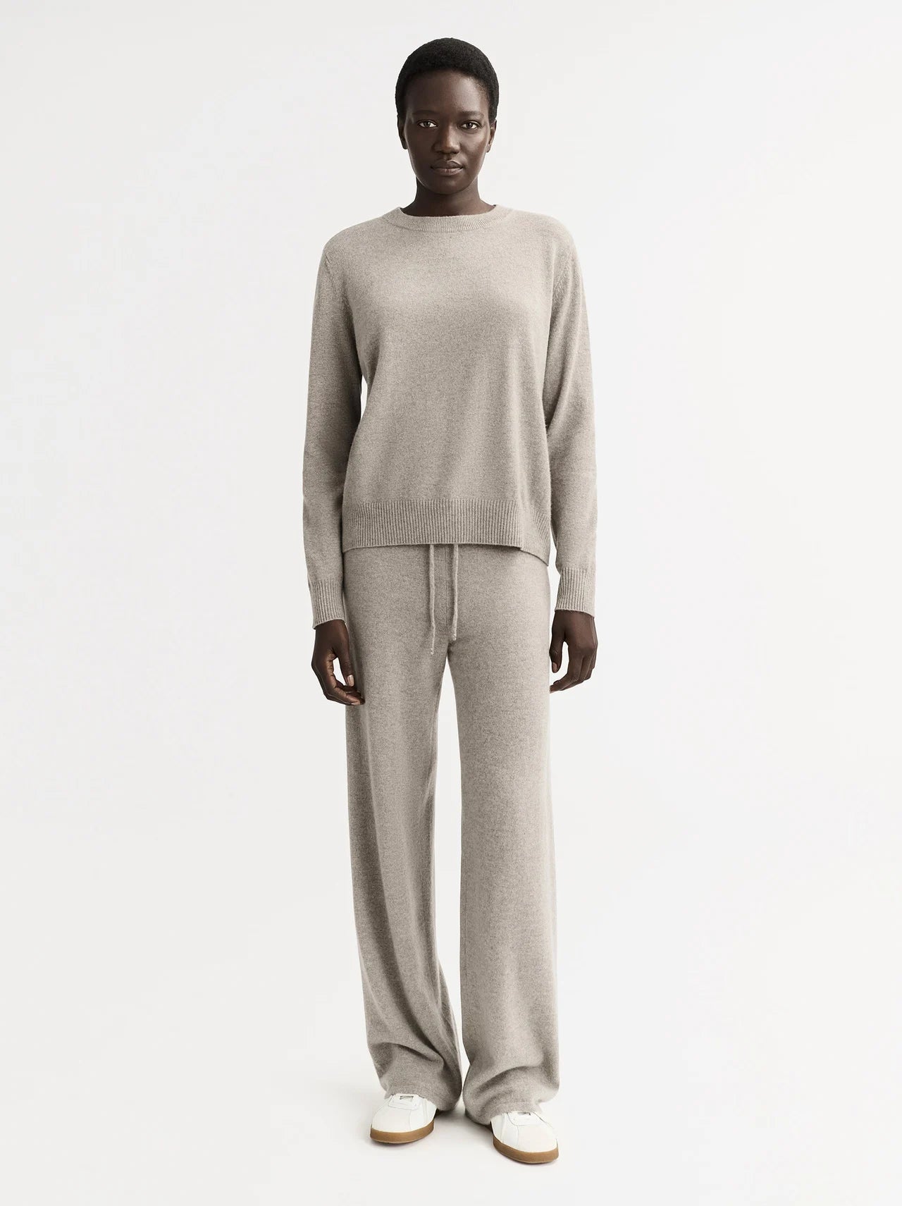 Cashmere Jogger Pants in Greige