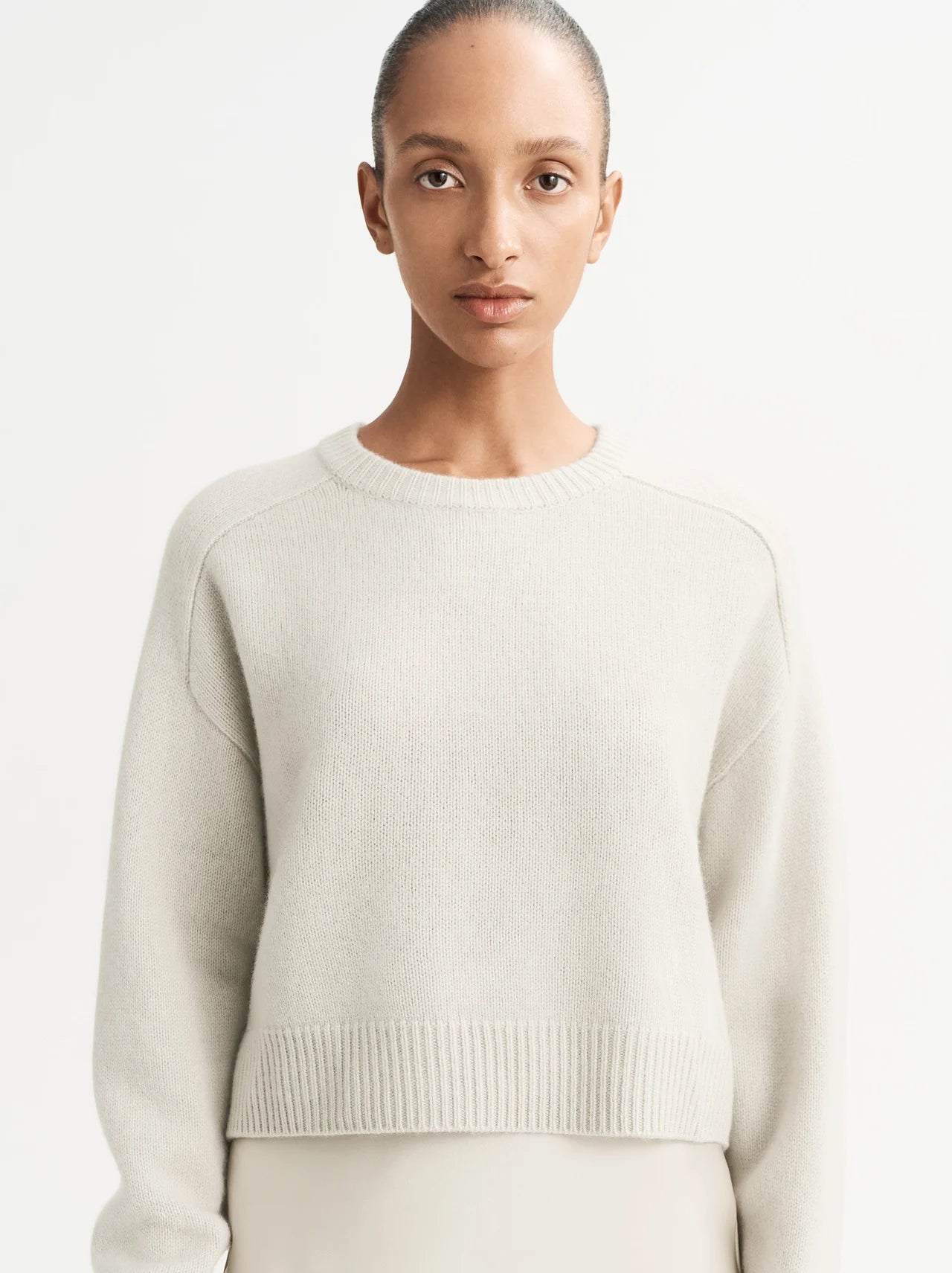 Cashmere Top in Chalk