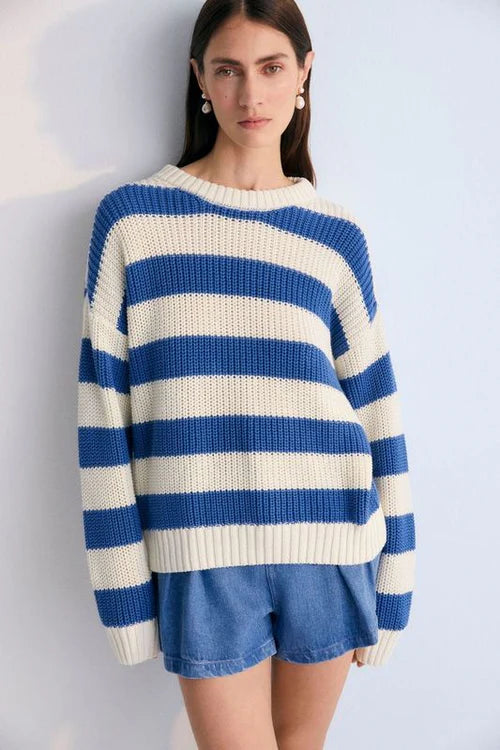 Leto Woman Jumper Cobalto