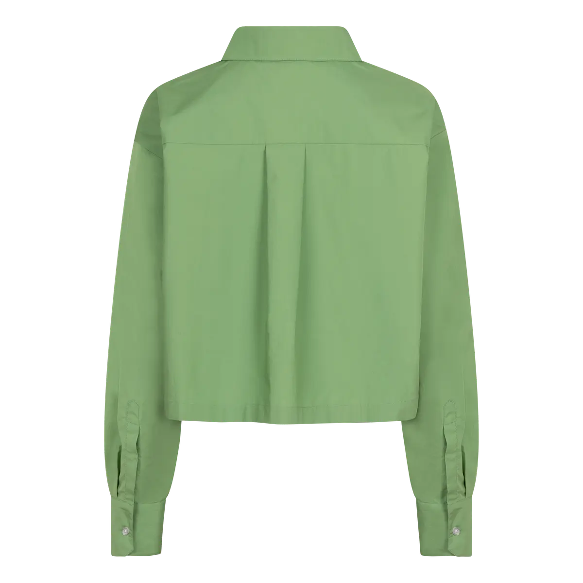 PETE Cropped long-sleeve shirt in green