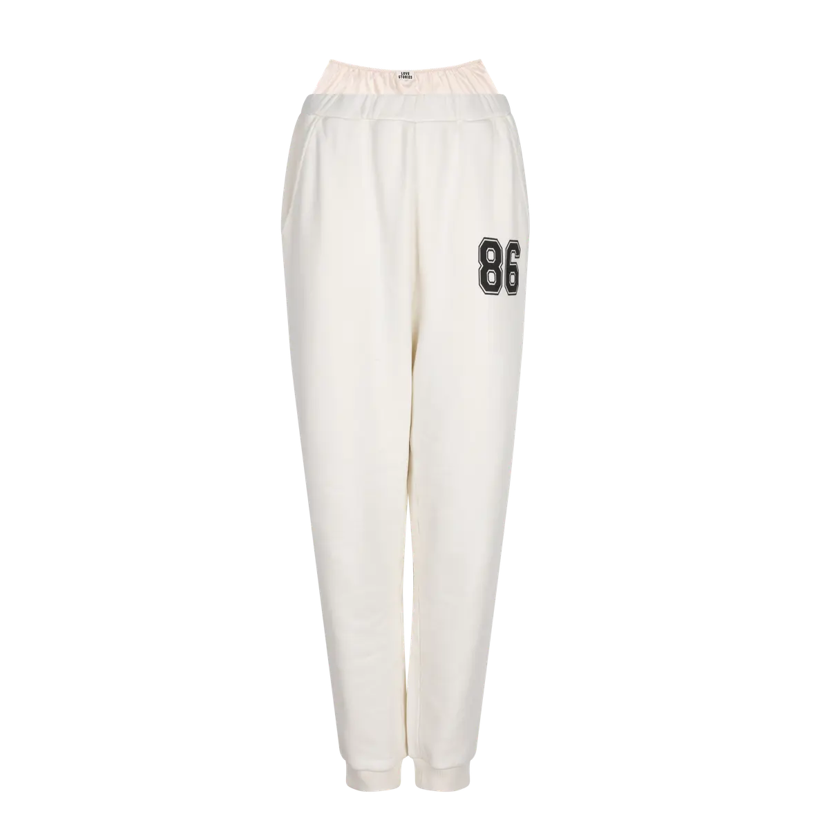 DONNA Comfortable trackpants in Offwhite