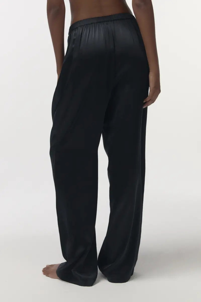 THEODORE Silk pyjama pants in Black