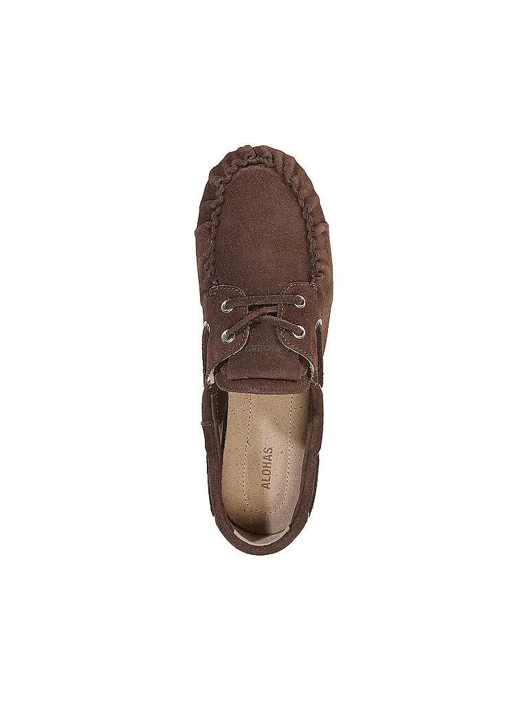 ROWAN WILDLEDER BRAUN BOAT LOAFER