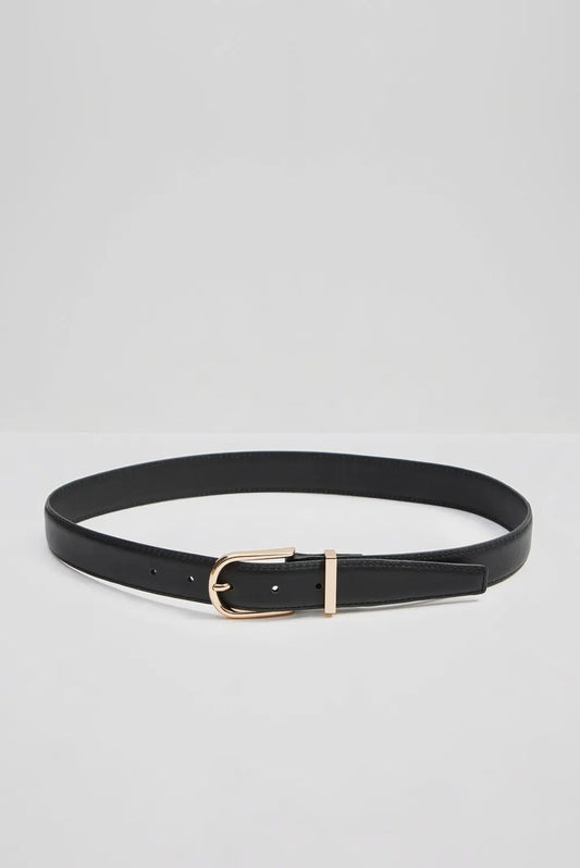 CHARLIE LEDERGÜRTEL - Black