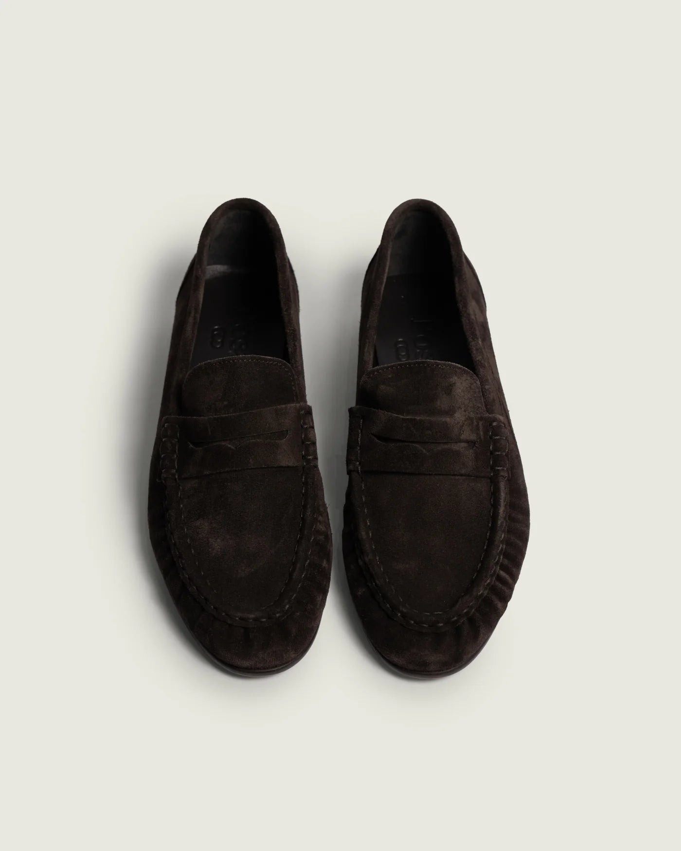 POSA | Penny Loafer Wrinkle -Leather Shiney in Dark Brown