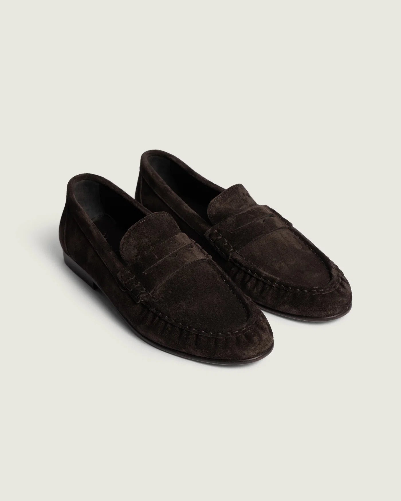 POSA | Penny Loafer Wrinkle -Leather Shiney in Dark Brown