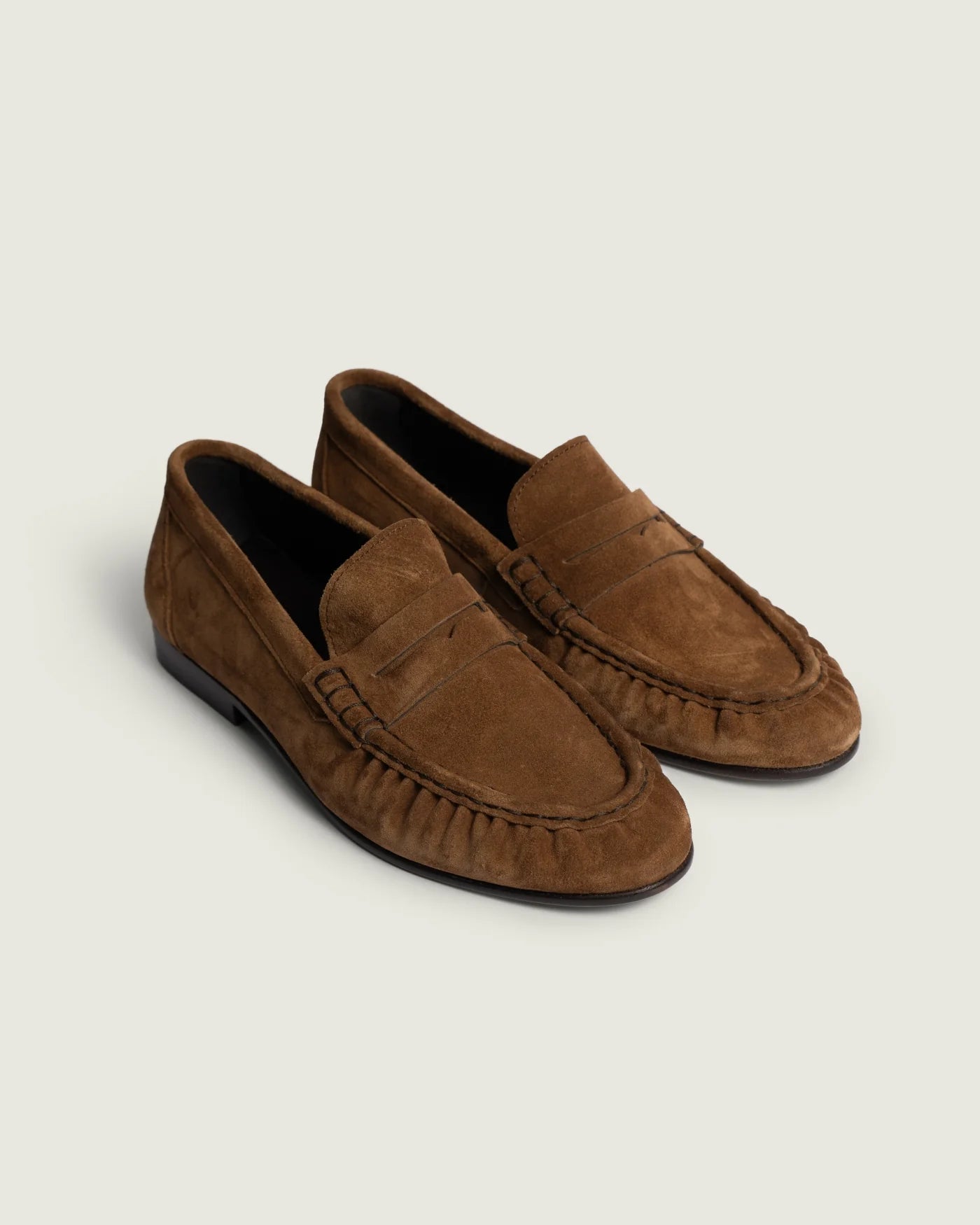 POSA | Penny Loafer Wrinkle -Leather Shiney in Cognac