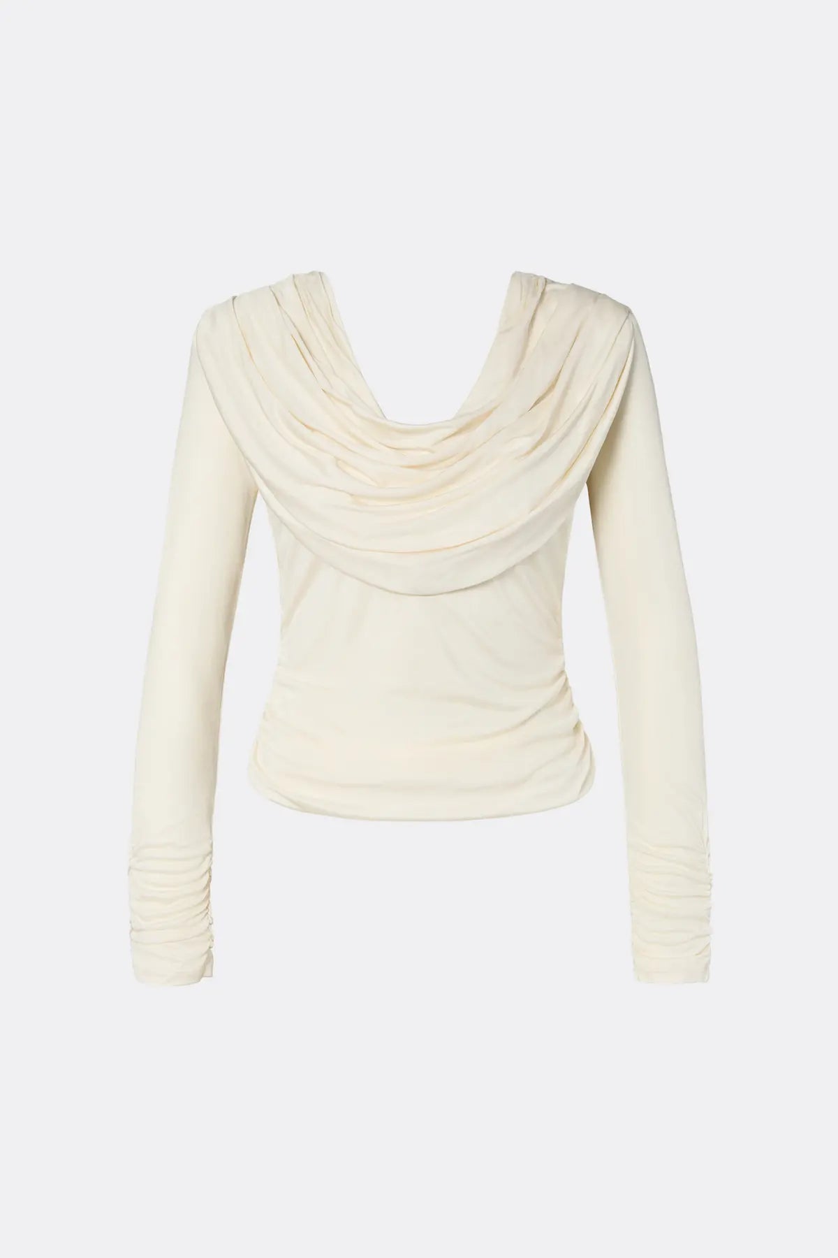 SIGNE TOP Langärmeliges drapiertes Top | MALINA