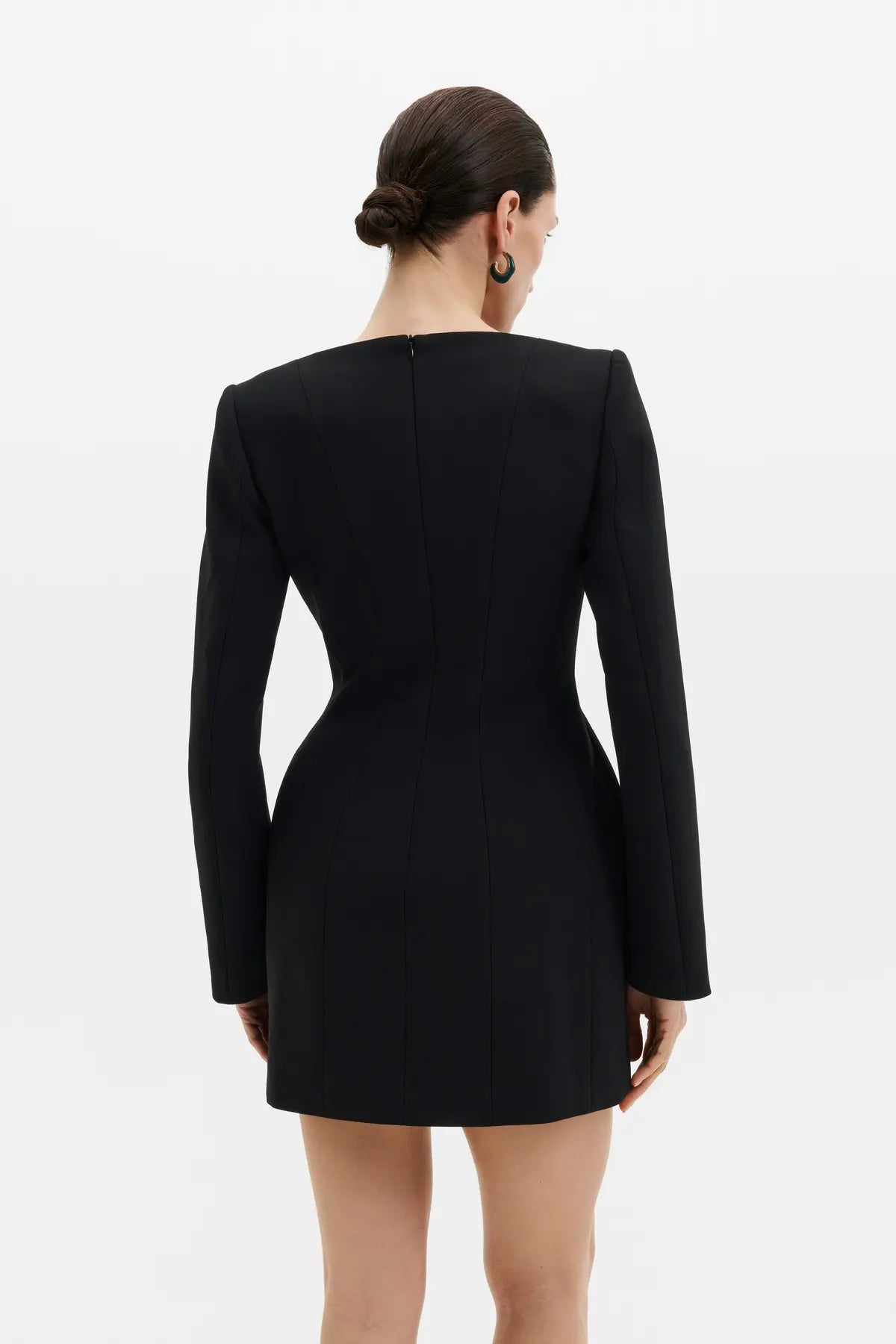 NINNI MINIKLEID Minikleid in Sanduhr-Silhouette mit tiefem V-Ausschnitt | MALINA