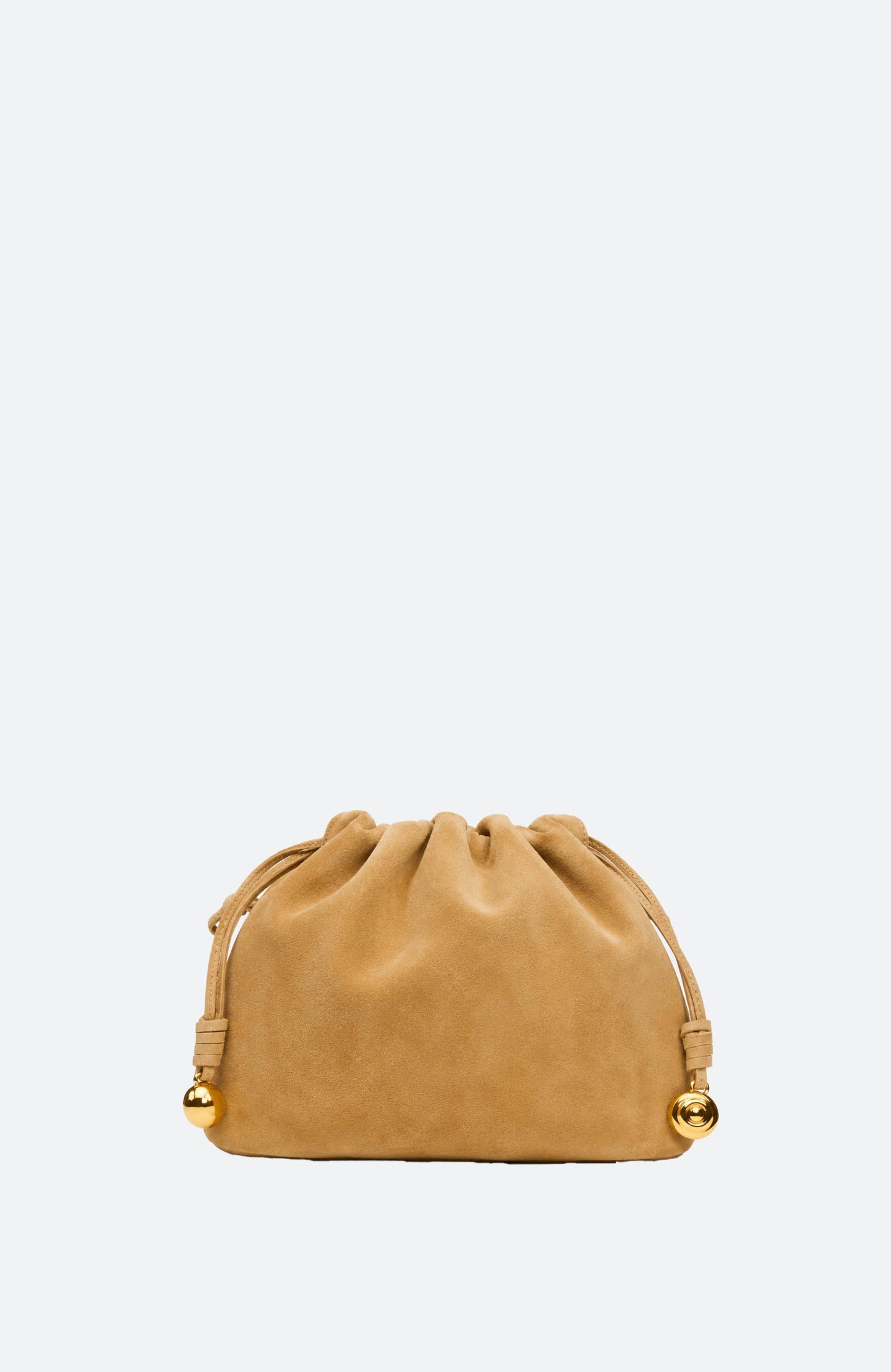 CHARM POUCH BAG SAND SUEDE | Liffner