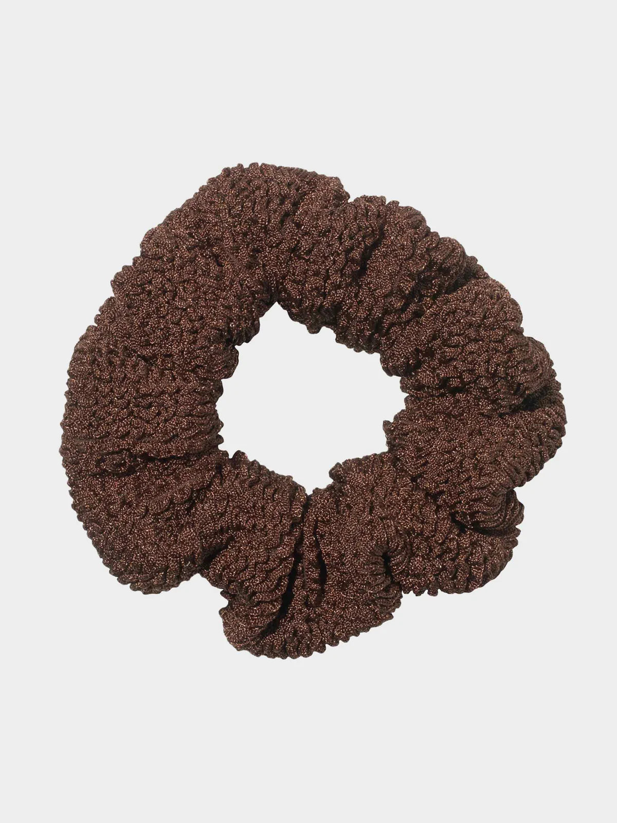 Scrunchie in Metallic Chocolate