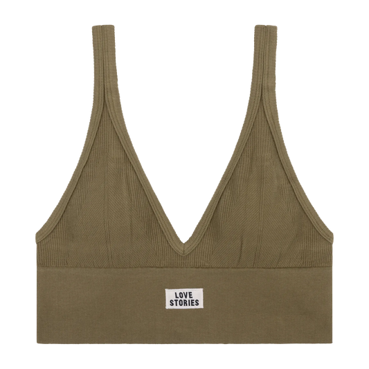 POSEY - Stylish sporty bralette in Green